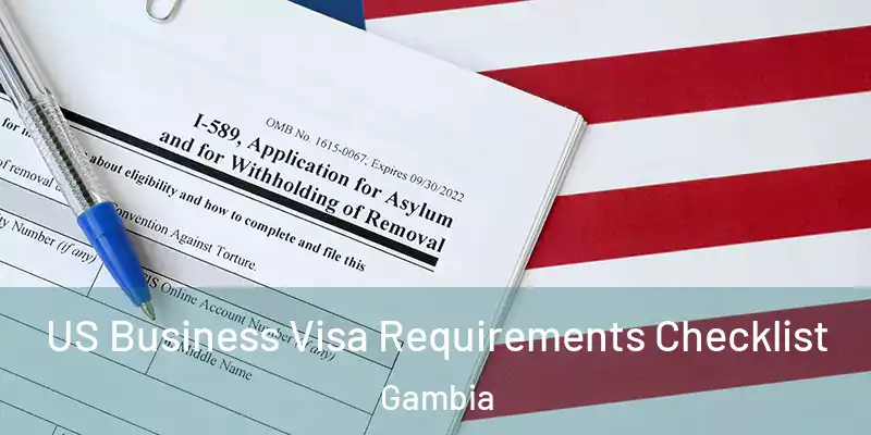 US Business Visa Requirements Checklist Gambia